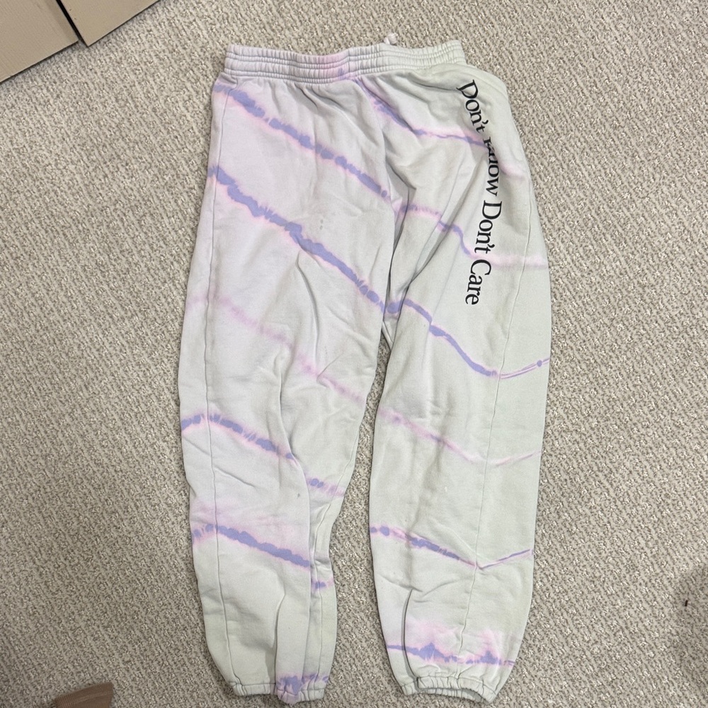 Ashley Williams don’t know don’t care Tie-Dye Sweatpants